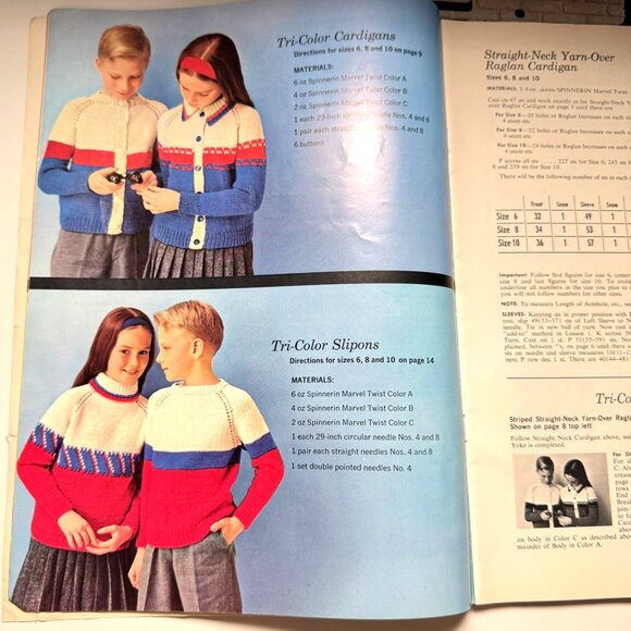 Vintage Spinnerin Knitting Pattern Books Set Vol. 309 & 169 1963/1966 - Picture 15 of 15